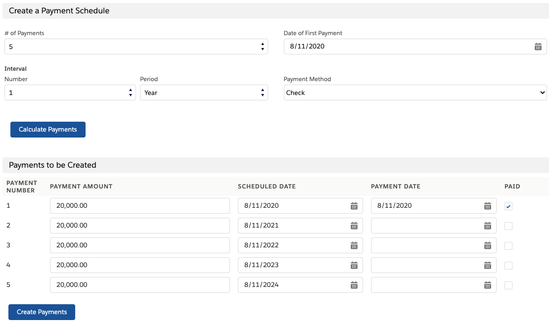 Manage Allocations Error